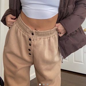 Pretty Little Thing Tan Sweats